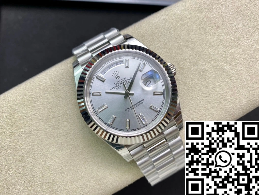 Factory Dial Day Date EW Silver Rolex M228239-0003 0207